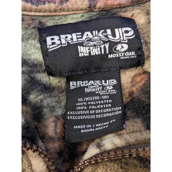 Mossy Oak BreakUp Infinity Fleece Camo Sweater Women XL 16-18 Sweatshirt Outdoor - Picture 9 of 14